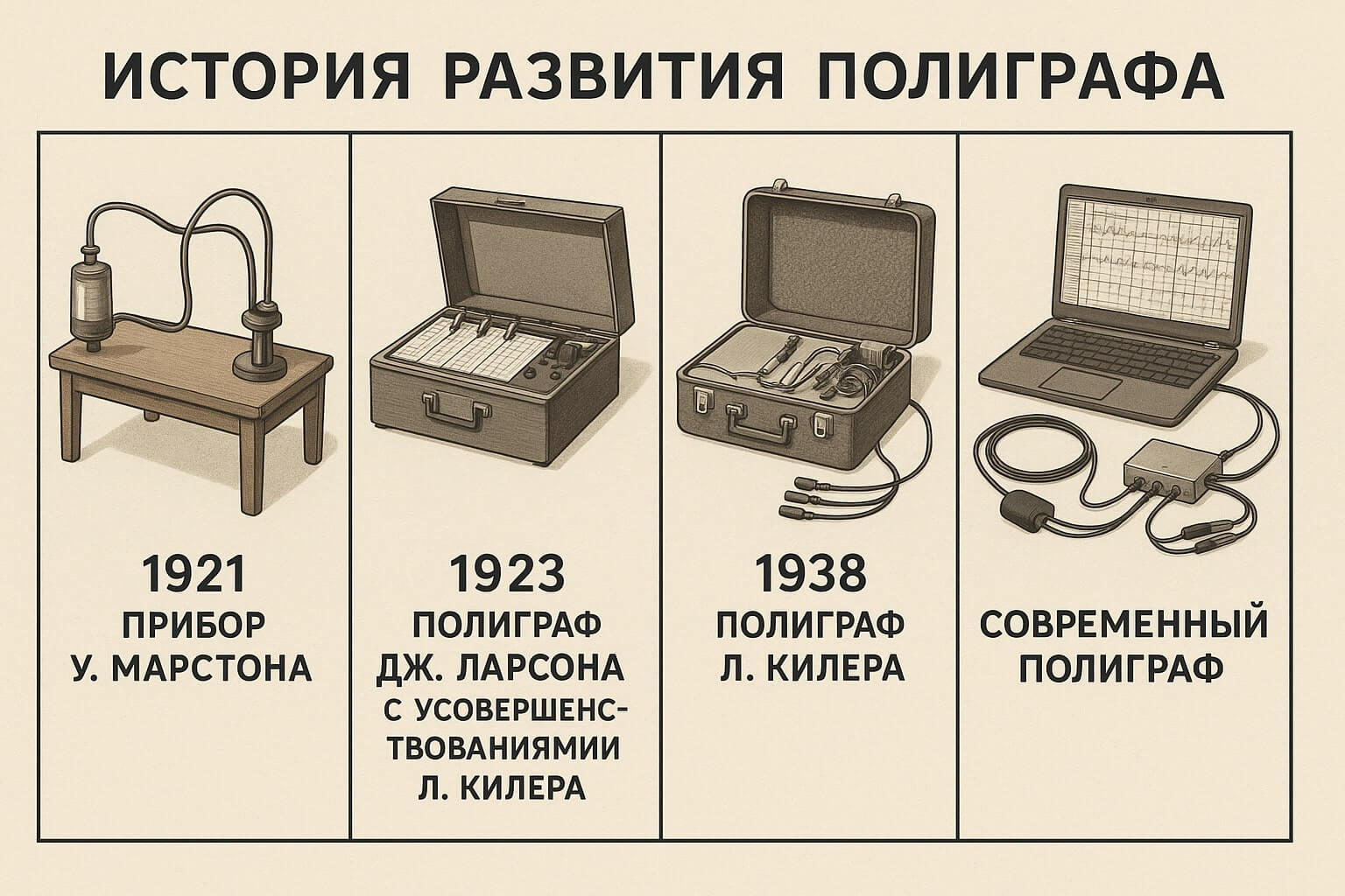 История развития полиграфа